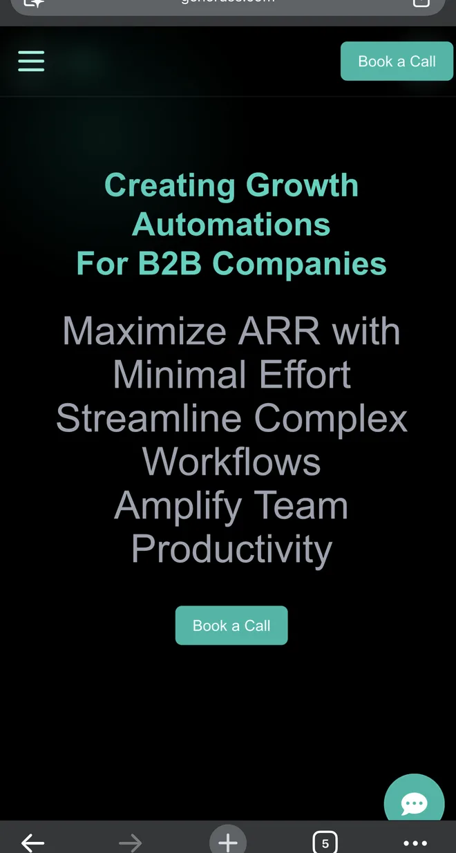 generuss.com mobile - hero