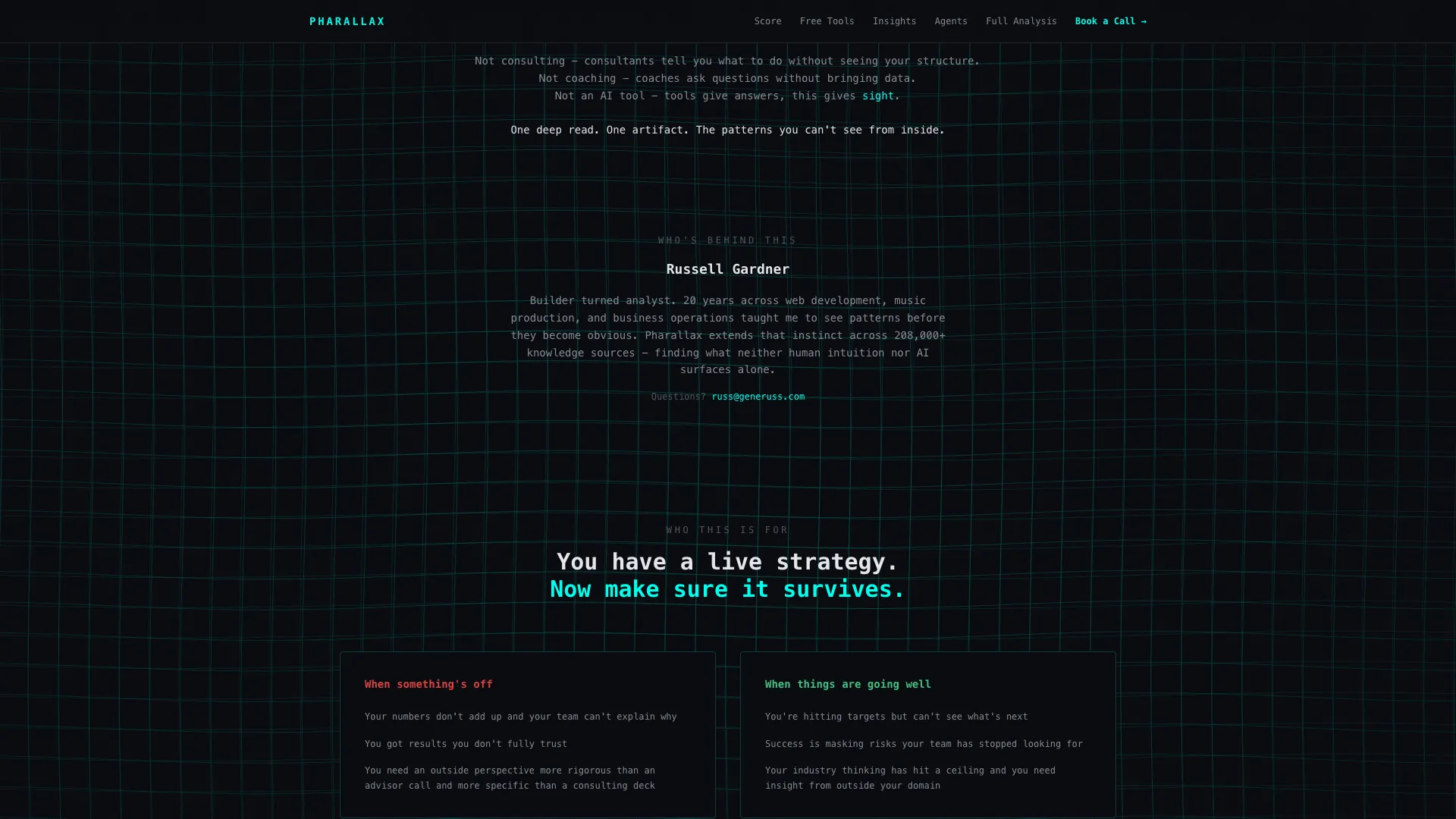 Pharallax AI - results