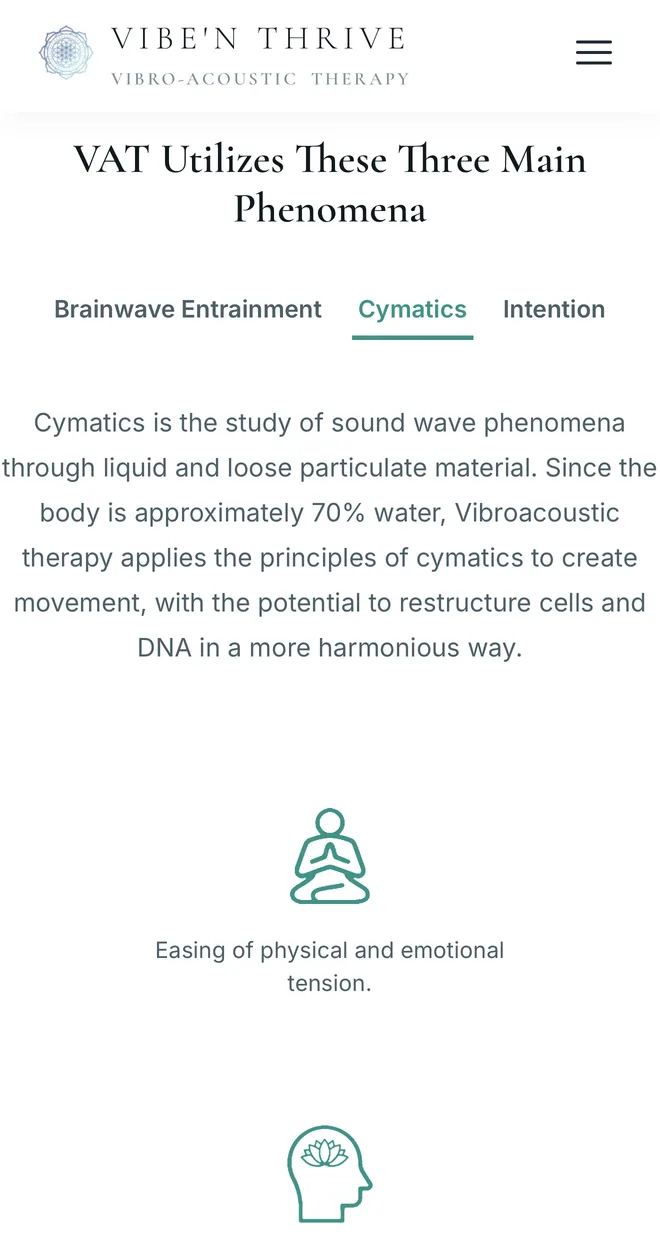 Vibe N Thrive mobile - info