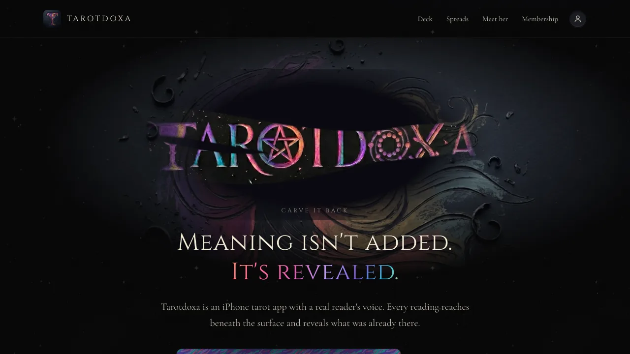 Tarotdoxa - iPhone tarot app